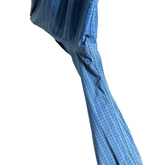 Southern Tide Intercoastal Plaid Long Sleeve Button Down Dress Shirt Blue Medium - Picture 5 of 14